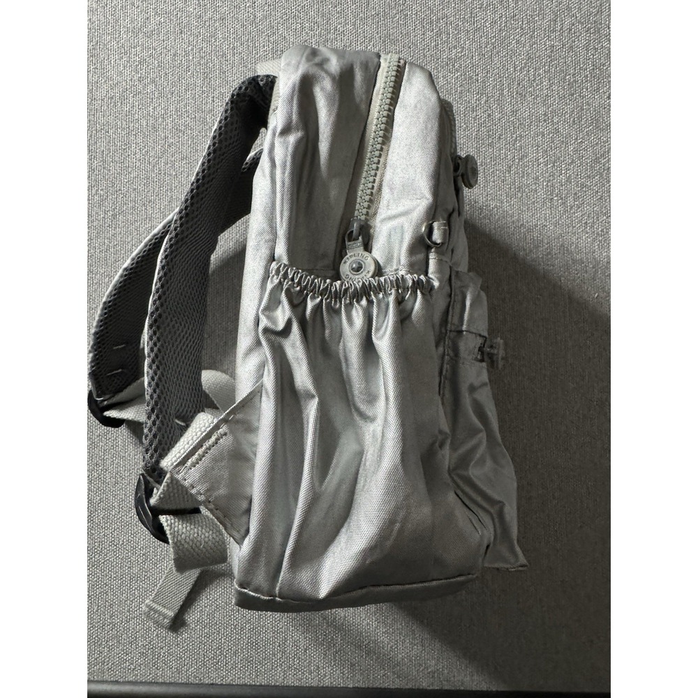 Kipling Medium Backpack Silver Metalic - Picture 8 of 13
